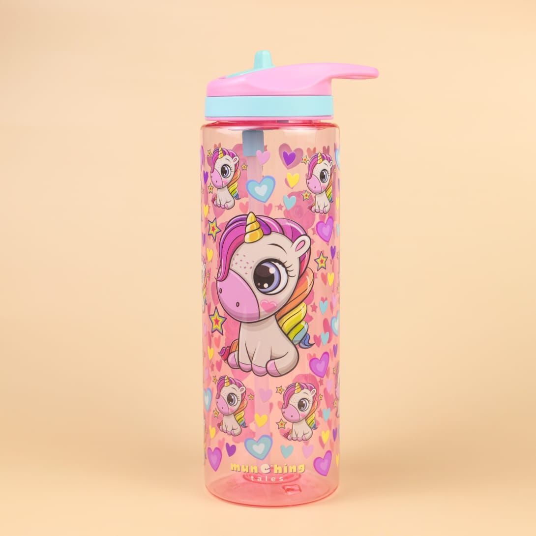 Tritan Water Bottle Pink Unicorn - (700 mL)