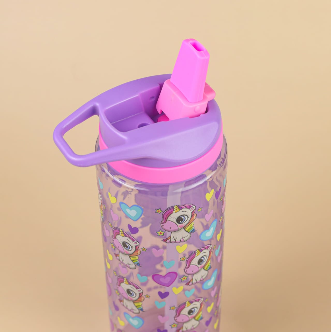 Tritan Water Bottle Purple Unicorn - (700 mL)