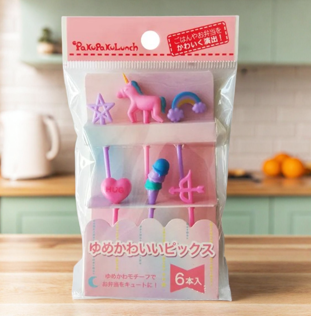 Fruit Picks Unicorn (6 Pieces)