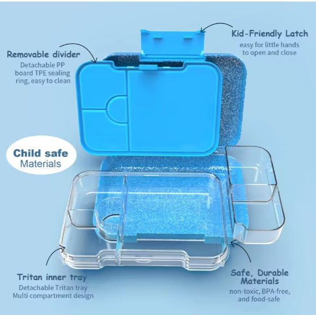 Leakproof Bento Box – Glitter Blue (Large)