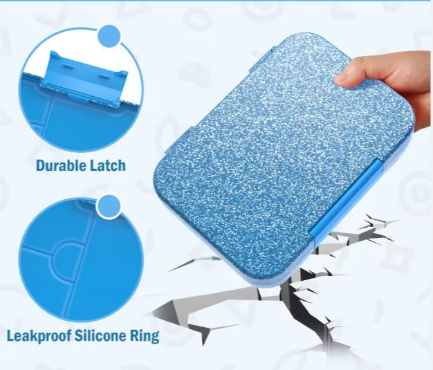 Leakproof Bento Box – Glitter Blue (Large)