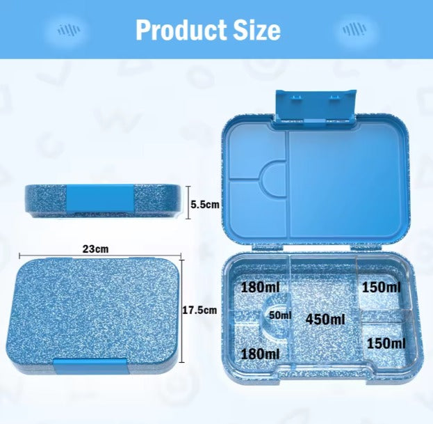 Leakproof Bento Box – Glitter Blue (Large)