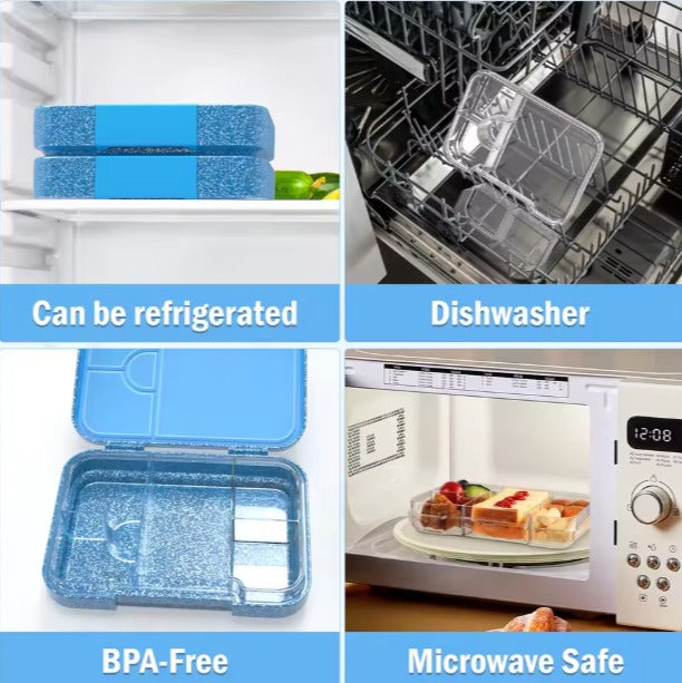 Leakproof Bento Box – Glitter Blue (Large)