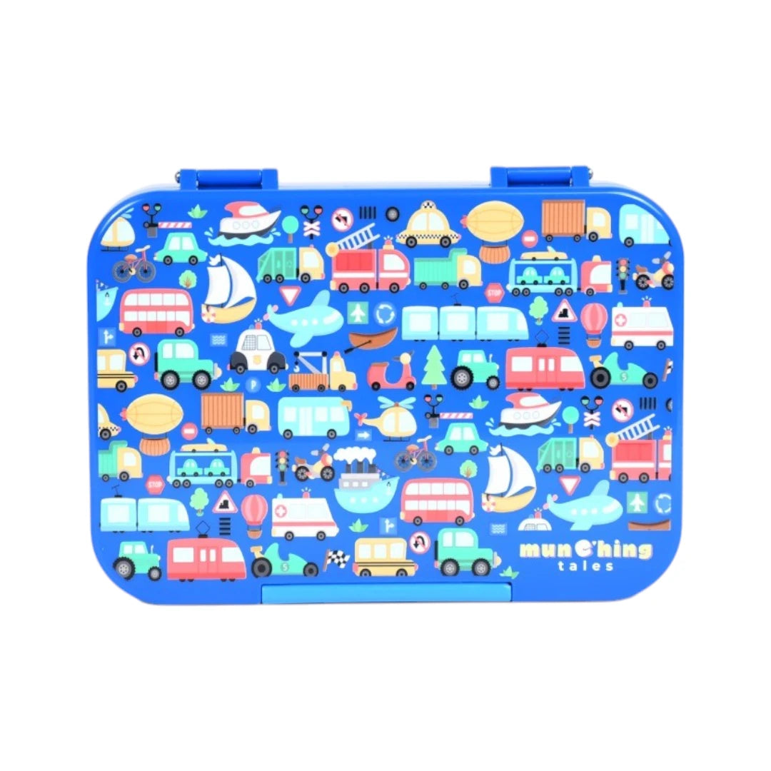 Leakproof Bento Lunch Box - Road Ready Vehicles (Medium)