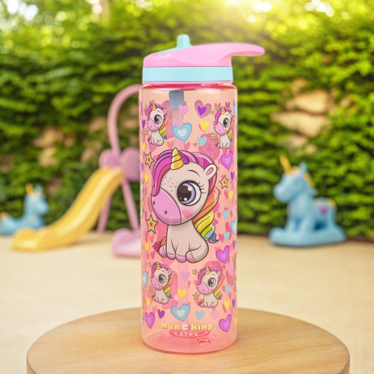 Tritan Water Bottle Pink Unicorn - (700 mL)