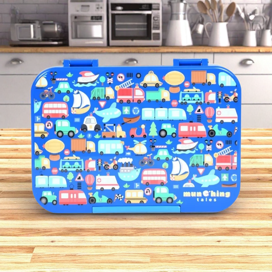 Leakproof Bento Lunch Box - Road Ready Vehicles (Medium - 775 mL)