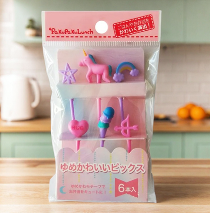 Fruit Picks Unicorn (6 Pieces)