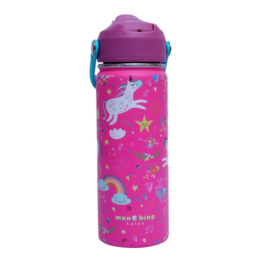Unicorn & Rainbow Insulated Stainless Steel Drink Bottle 550 ML