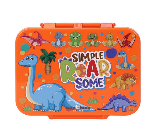 Leakproof Bento Box - Orange Dinosaur - 850 mL