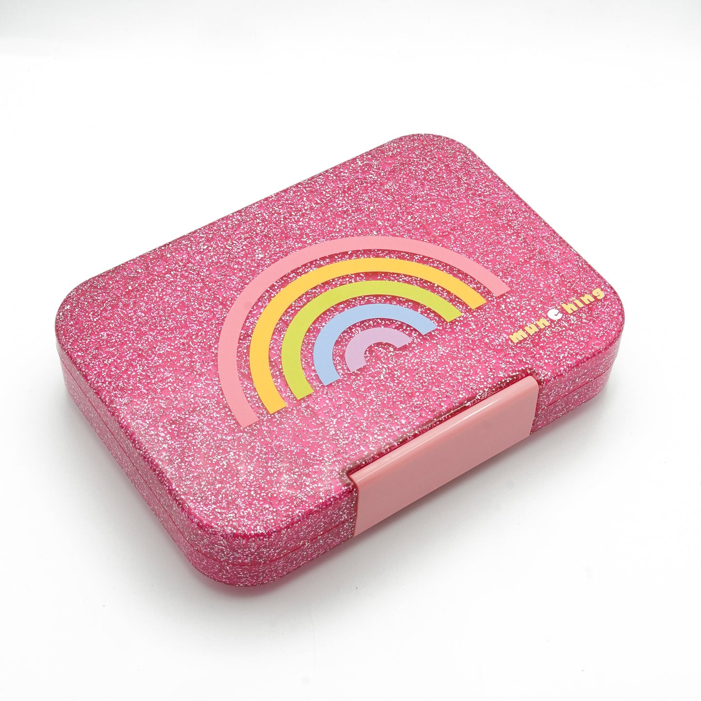 Leakproof Bento Box – Glitter Rainbow Pink (Medium)