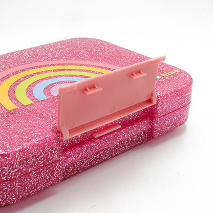 Leakproof Bento Box – Glitter Rainbow Pink (Medium)