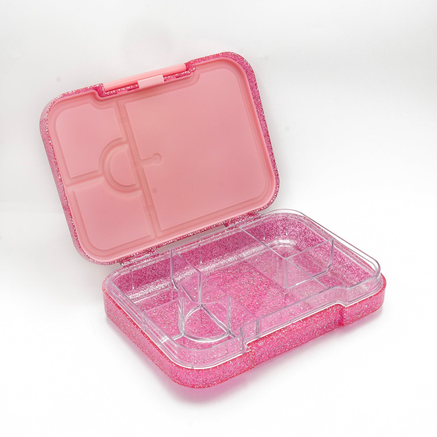 Leakproof Bento Box – Glitter Rainbow Pink (Medium)