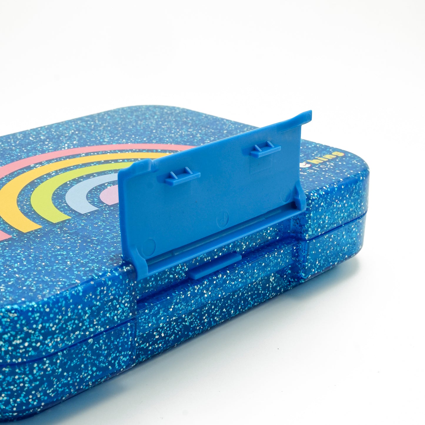 Leakproof Bento Box – Glitter Rainbow Blue (Medium)