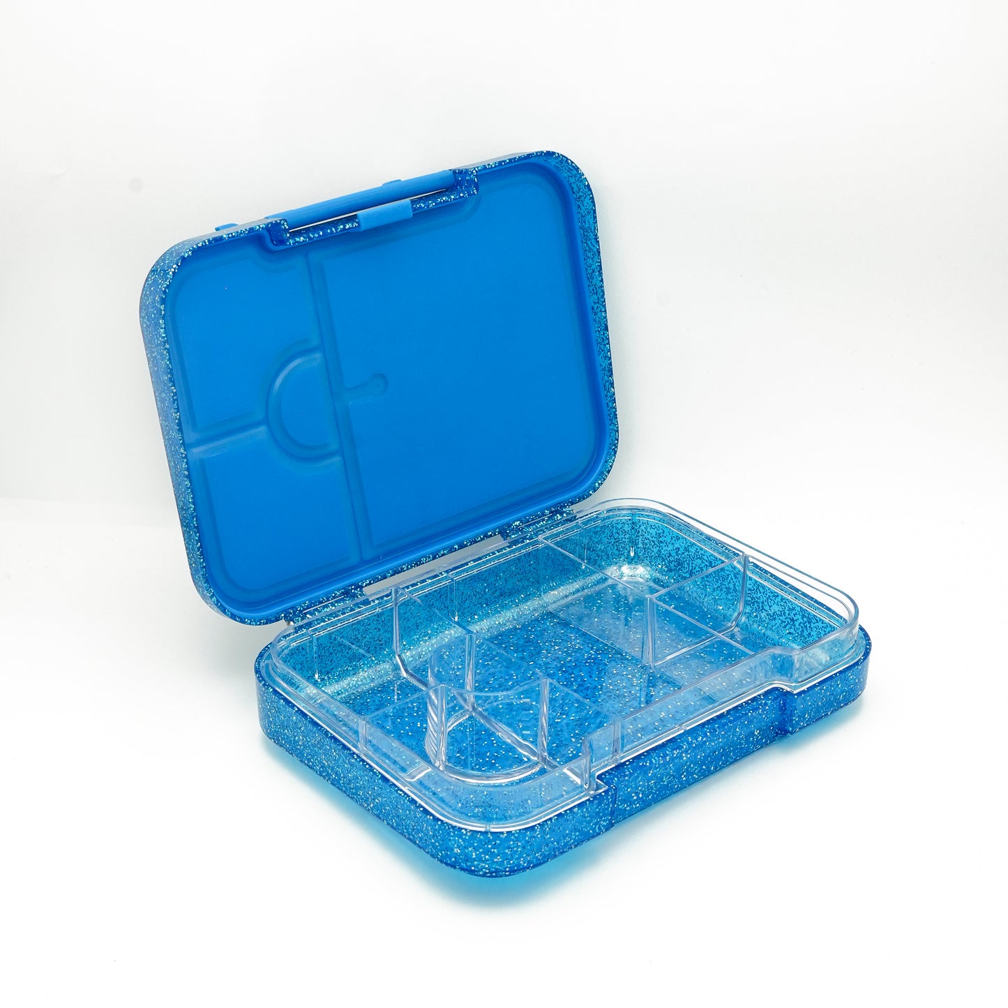 Leakproof Bento Box – Glitter Rainbow Blue (Medium)