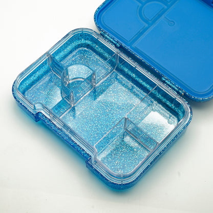 Leakproof Bento Box – Glitter Rainbow Blue (Medium)