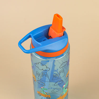 Tritan Water Bottle Dino on Car - (700 mL)