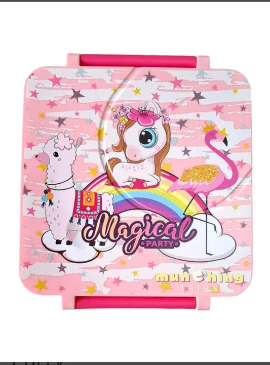 Leakproof Bento Box - Magical Party with Insulated Steel Container (Large)