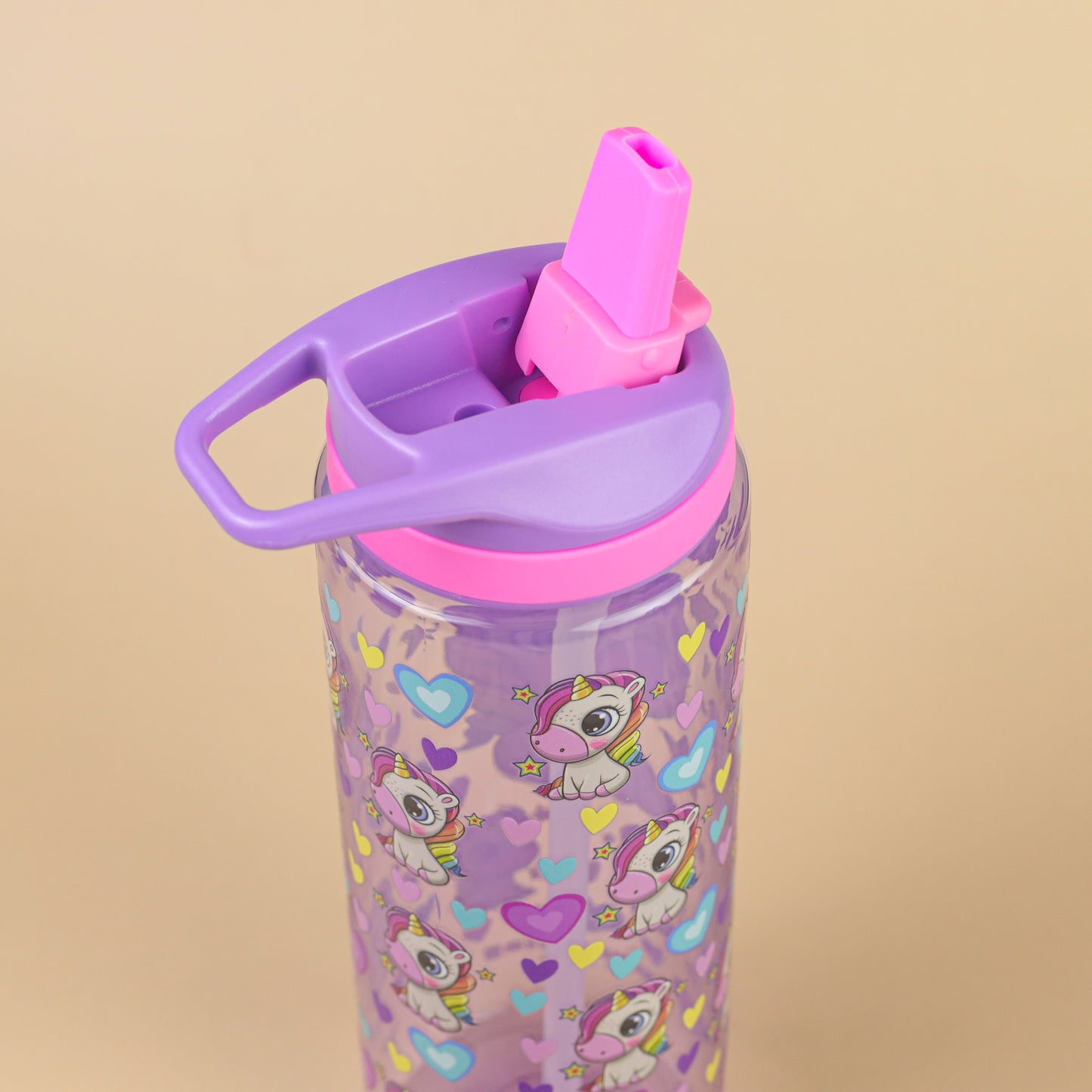 Tritan Water Bottle Purple Unicorn - (700 mL)
